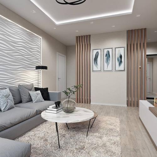 Как вам цветовое решение в этой гостиной? 02