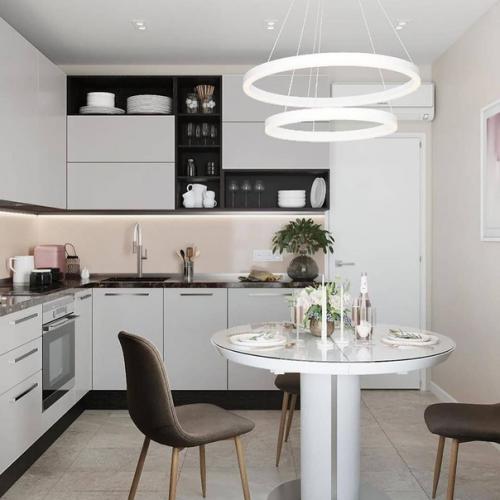 Доброе утро. Кухня и гостиная из одного проекта. 01