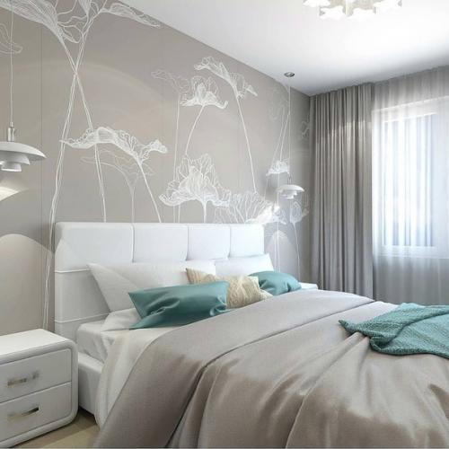 Проект 2 х комнатной квартиры с кухней - гостиной, спальней и детской. 04