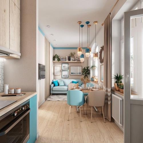 Небольшая квартира площадью 33 м 2. 02