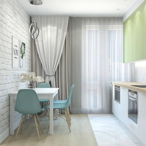 Проект 2 х комнатной квартиры с кухней - гостиной, спальней и детской.  