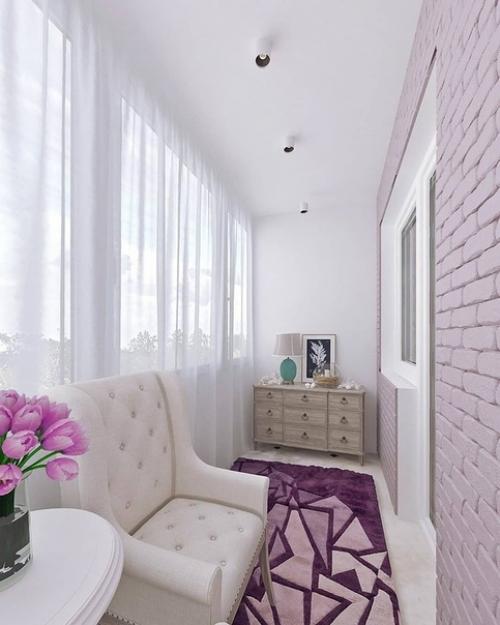 Кирпичная стена в интерьере. 08