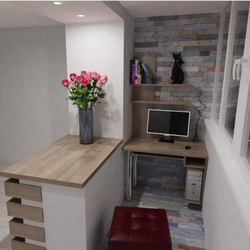 Утеплили лоджию и объединили её с комнатой. 01