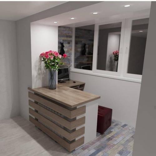 Утеплили лоджию и объединили её с комнатой.