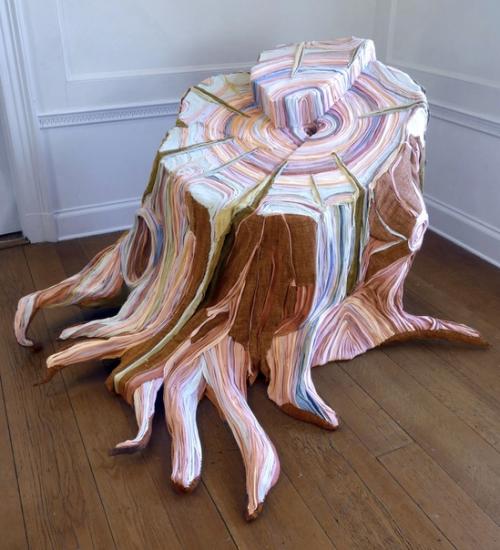 Пни Тамары костяновской пошитые из выброшеной одежды. 07