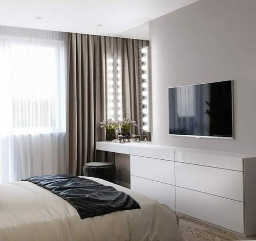 Какой вариант стенки в спальне вам нравится больше? 03