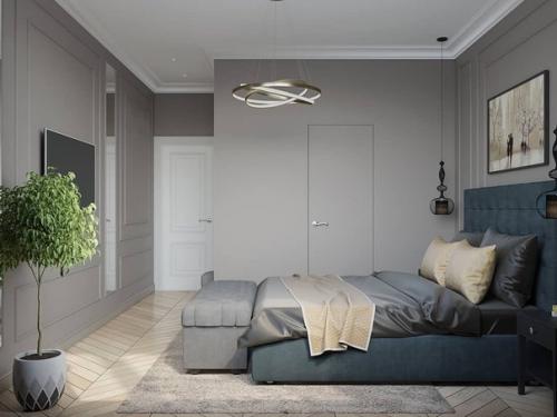 Нежнейшая спальня в пастельных тонах. 02