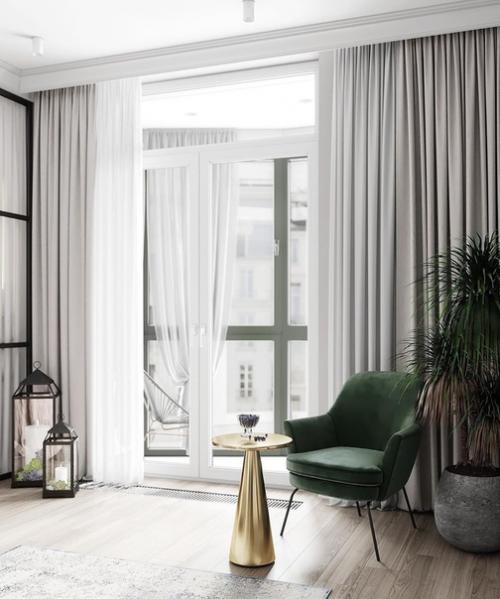 Доброе утро. Маленькая, но уютная кухня - гостиная в Москве площадью 22 кв. 04