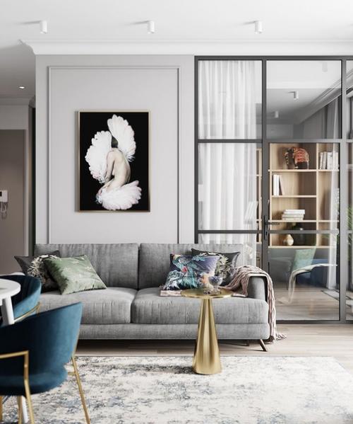 Доброе утро. Маленькая, но уютная кухня - гостиная в Москве площадью 22 кв. 03