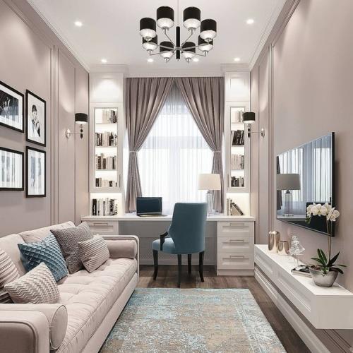 Кабинет из проекта четырёхкомнатной квартиры. 01