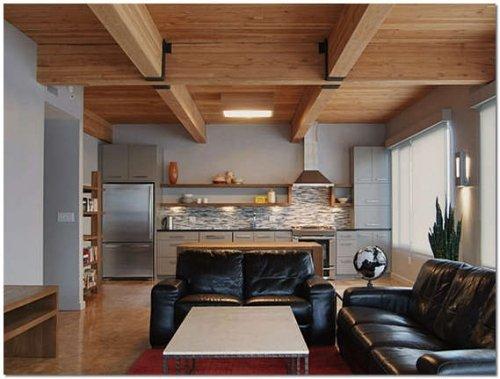 Для дома потолки. Отделка потолков в доме деревом 01