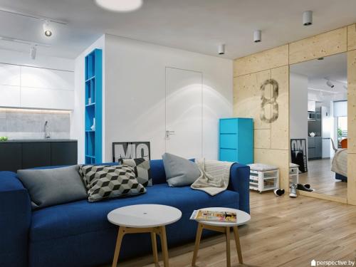 Интересное и стильное оформление квартиры. А Вам понравился дизайн- проект? 06