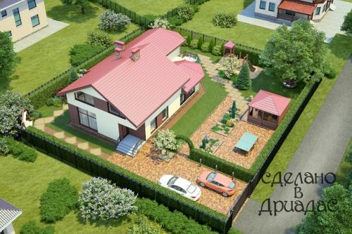 Зонирование огорода на участке. Зонирование участка: разработка плана, зонирование перепадом высоты и цветом. 140 фото-идей 30