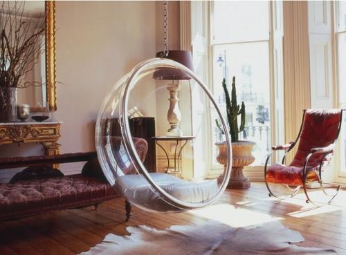 Подвесные кресла в дизайне интерьера 07