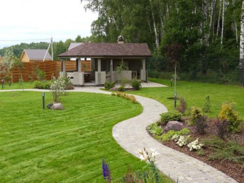 Ландшафтный дизайн углового участка. Планировка участка — зонирование и правила расположения элементов в ландшафтном дизайне (120 фото)