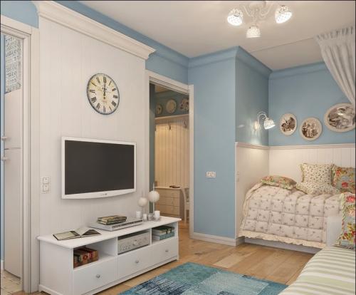 Оцените дизайн — проект однокомнатной квартиры в спокойных тонах 09