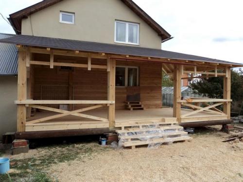 Пристройка террасы к дому. Проекты террас пристроенных к дому