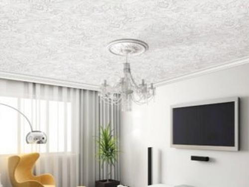 Откуда начинать клеить плитку потолочную. Разметка потолка 10