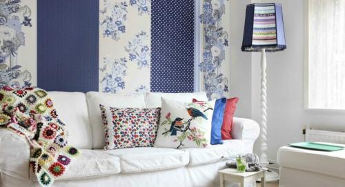 Варианты поклейки обоев в зале. Способы поклейки комбинированных обоев в зале