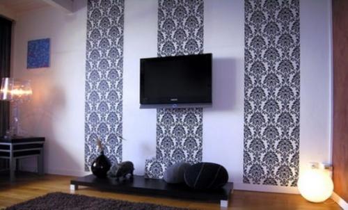 Варианты поклейки обоев в зале. Способы поклейки комбинированных обоев в зале