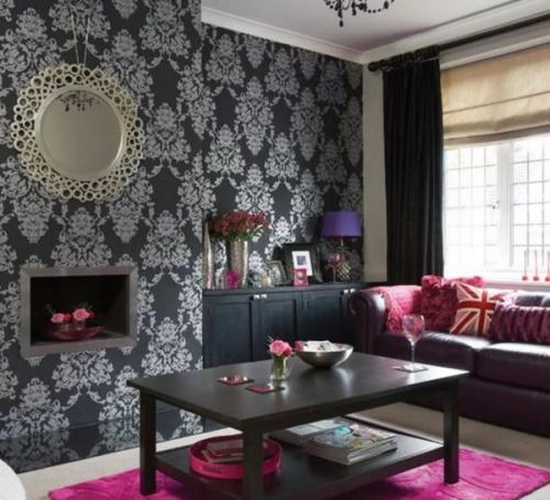 Варианты поклейки обоев в зале. Способы поклейки комбинированных обоев в зале