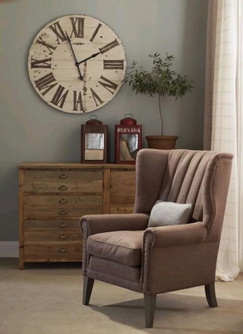 Настенные часы в интерьере 02