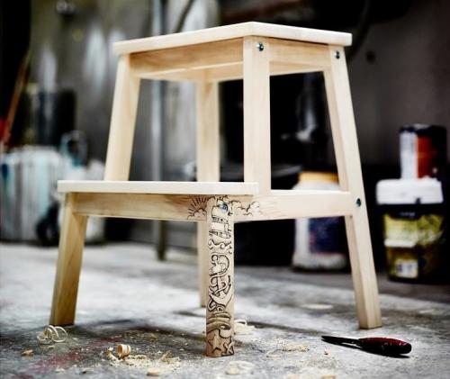 Табурет с трансформацией в лестницу – универсальный стул или два предмета в одном 01