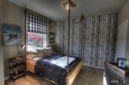 Подвесные кровати в интерьере 03