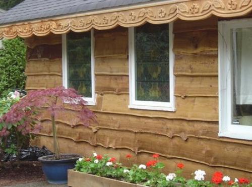 Обшивка елочкой. Обшивка дома доской внахлест елочкой