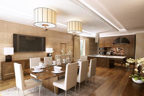 Столовая в частном доме 01