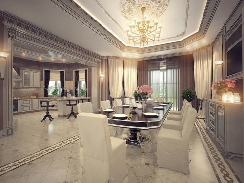 Столовая в частном доме 03