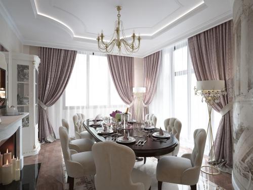 Столовая в частном доме 02