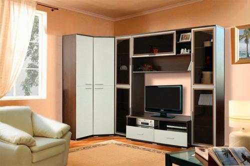Шкаф купе в зал угловой. Угловой шкаф в гостиную — современные варианты