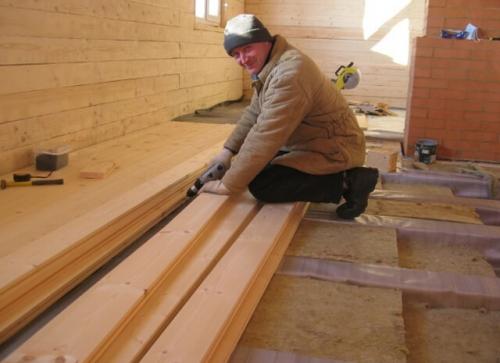 Перекрытие второго этажа в деревянном доме. Устройство балок