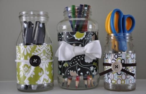 Стеклянные баночки. Декор для дома 04