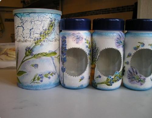 Стеклянные баночки. Декор для дома 06