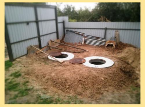 Канализация в частном доме из бетонных колец своими руками. Бетонные кольца под канализацию