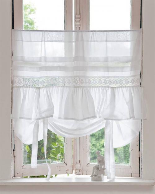 Делаем шторы-кафе или “бабушкино окно” — просто,стильно и уютно. (примеры) 04