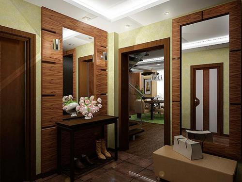 Современная планировка прихожих в частных домах 03