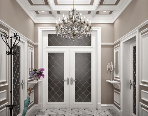 Современная планировка прихожих в частных домах 05