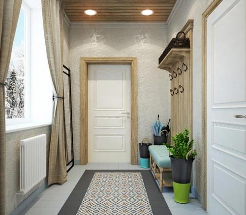 Современная планировка прихожих в частных домах 06