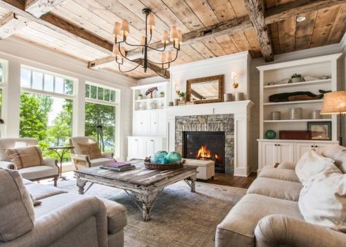 Идеальное сочетание уюта и утонченности с легким акцентом на роскошь: гостиная в стиле прованс 08