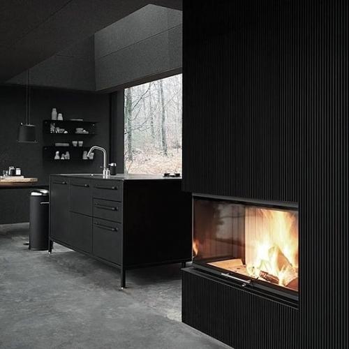 Черный монохромный интерьер. ☻.Мрачная нора или мистическая роскошь? Как вам? 02