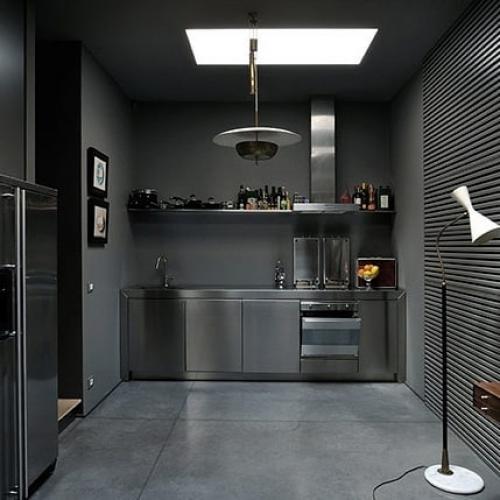 Черный монохромный интерьер. ☻.Мрачная нора или мистическая роскошь? Как вам? 03