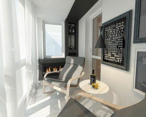 Лоджия. современный дизайн 06