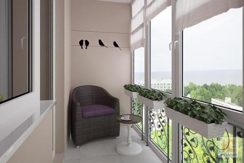 Лоджия. современный дизайн 04