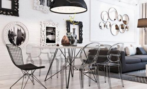 Прозрачная мебель в интерьере 04