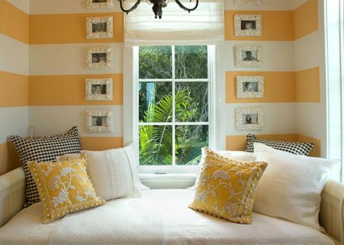 Отделка стен с покраской двумя цветами 03