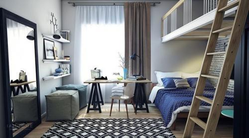 Современная детская комната девочки-подростка 01