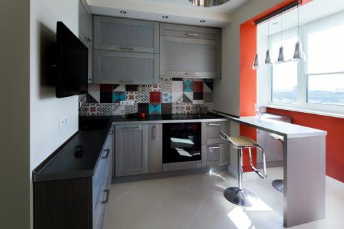 Кухня на лоджии: идеи объединения 04